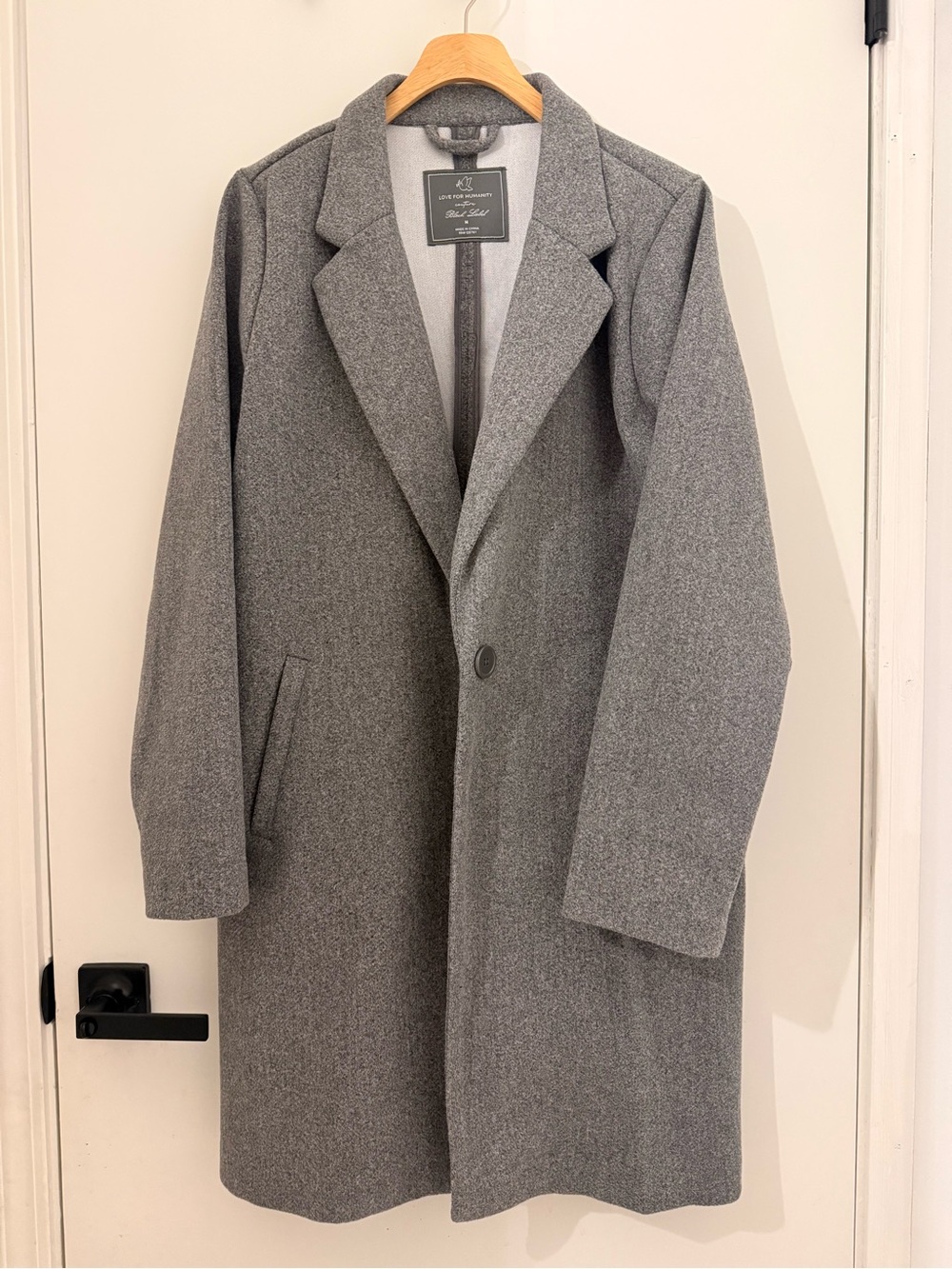 Gray Mid Length Pea Coat